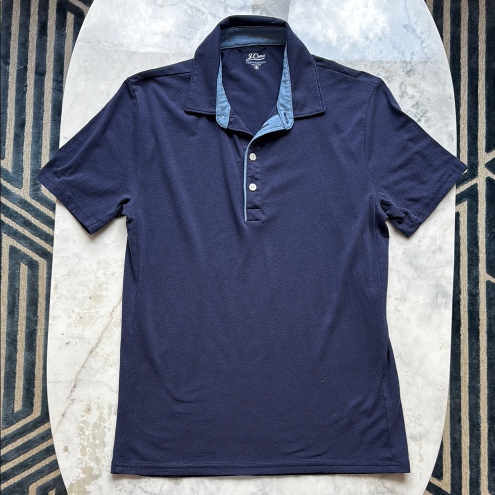 J. Crew Blue Polo Shirt Classic Design